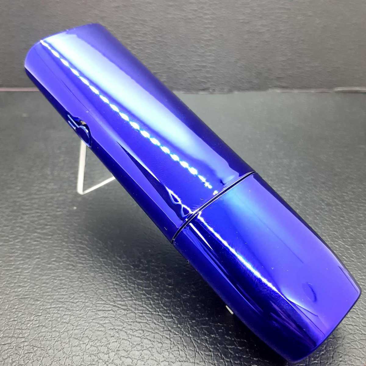 IQOS ILUMA ONE イルマワン レーザー加工 雷神 風神 和彫り 青 タバコ