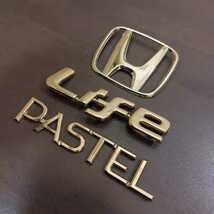 HONDA JC1 LIFE PASTEL GOLD EMBLEM ホンダ ライフ パステル ゴールドエンブレム VIP LUGUXUY CUSTOM ビップ ラグジュアリー カスタム_画像3