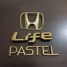 HONDA JC1 LIFE PASTEL GOLD EMBLEM ホンダ ライフ パステル ゴールドエンブレム VIP LUGUXUY CUSTOM ビップ ラグジュアリー カスタム_画像2