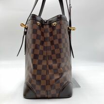 1円『極美品』 LOUIS VUITTON ハムステッドGM トートバッグ ダミエ ゴールド金具 肩がけ ルイヴィトン ハンドバッグ ブラウン レザー _画像4