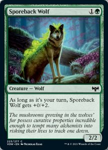 MTG ■緑/英語版■ 《胞子背の狼/Sporeback Wolf》イニストラード:真紅の契り VOW