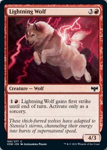 MTG ■赤/英語版■ 《稲妻狼/Lightning Wolf》イニストラード:真紅の契り VOW