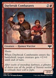 MTG ■赤/英語版■ 《夜明けの戦闘員/Daybreak Combatants》イニストラード:真紅の契り VOW