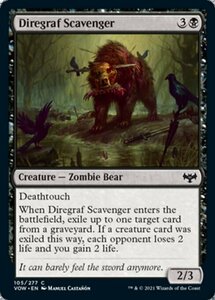 MTG ■黒/英語版■ 《戦墓の死体あさり/Diregraf Scavenger》イニストラード:真紅の契り VOW