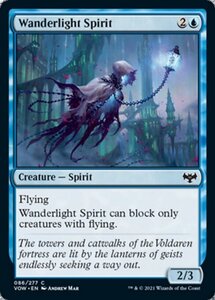 MTG ■青/英語版■ 《放浪光の魂/Wanderlight Spirit》イニストラード:真紅の契り VOW