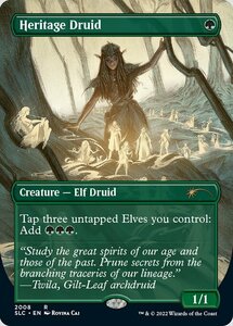 MTG ■緑/英語版■ 《遺産のドルイド/Heritage Druid》★FOIL★ Secret Lair SLD