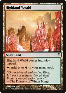 MTG ■土地/英語版■ 《高地の森林/Highland Weald》★FOIL★ コールドスナップ CSP