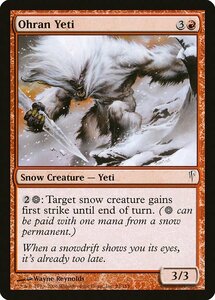 MTG ■赤/英語版■ 《オーランのイエティ/Ohran Yeti》★FOIL★ コールドスナップ CSP