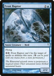 MTG ■青/英語版■ 《霜の猛禽/Frost Raptor》★FOIL★ コールドスナップ CSP