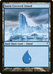 MTG ■土地/英語版■ 《冠雪の島/Snow-Covered Island》コールドスナップ CSP
