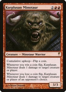 MTG ■赤/英語版■ 《カープルーザンのミノタウルス/Karplusan Minotaur》コールドスナップ CSP