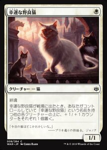 MTG ■白/日本語版■ 《幸運な野良猫/Charmed Stray》灯争大戦 WAR