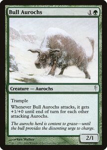 MTG ■緑/英語版■ 《雄オーロクス/Bull Aurochs》コールドスナップ CSP