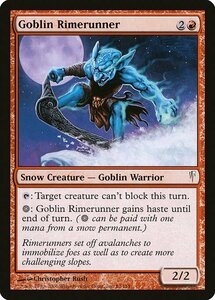 MTG ■赤/英語版■ 《ゴブリンの霧氷走り/Goblin Rimerunner》コールドスナップ CSP