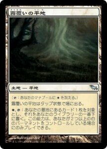 MTG ■土地/日本語版■ 《霧覆いの平地/Mistveil Plains》シャドウムーア SHM