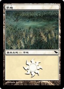 MTG ■土地/日本語版■ 《平地/Plains》シャドウムーア SHM