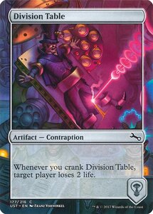 MTG ■無/英語版■ 《Division Table》▲銀枠▲ Unstable UST