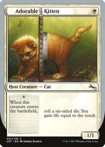 MTG ■白/英語版■ 《Adorable|Kitten》▲銀枠▲ Unstable UST