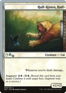 MTG ■白/英語版■ 《Half-Kitten, Half-》▲銀枠▲ Unstable UST