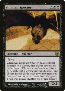 MTG ■黒/英語版■ 《シミアの死霊/Shimian Specter》未来予知 FUT