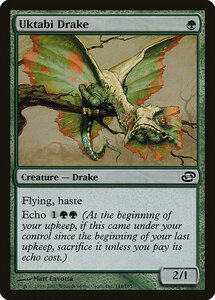 MTG ■緑/英語版■ 《ウークタビー・ドレイク/Uktabi Drake》★FOIL★ 次元の混乱 PLC