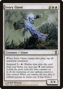 MTG ■白/英語版■ 《象牙の巨人/Ivory Giant》時のらせん TSP