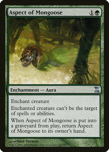 MTG ■緑/英語版■ 《マングースの血/Aspect of Mongoose》時のらせん TSP