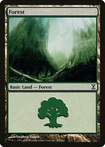 MTG ■土地/英語版■ 《森/Forest》時のらせん TSP