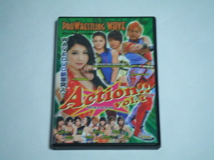 DVD PRO WRESTLING WAVE Action!! vol.1 レンタル品 桜花由美、春日萌花、藤本つかさ、アジャコング