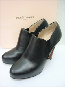 JILLSTUART ジルスチュアート ブーティ 23cm ヒール 黒 ブラック レザー