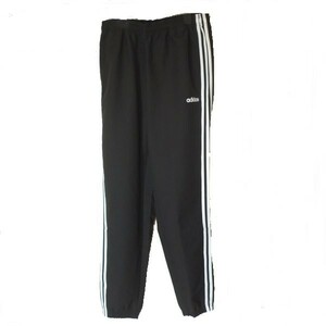 新品未使用◆送料無料◆残１点◆(O)(XL)アディダス adidas 黒3stウインドパンツ/レギュラーテーパードフィット