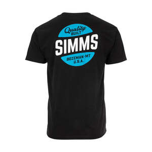 SIMMS QUALITY BUILT POCKET T-SHIRT BLACK US-XL