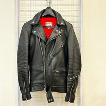 Lewis Leathers CYCLONE ルイスレザー サイクロン ダブル ライダース サイズ32 ブラック 黒 Gs12-30_画像5