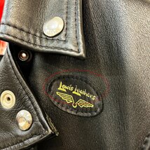 Lewis Leathers CYCLONE ルイスレザー サイクロン ダブル ライダース サイズ32 ブラック 黒 Gs12-30_画像3