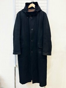 Y's for MEN ワイズ フォー メン ヨウジ ヤマモト MR+C02-012 ライナー付き ショップ コート スタンドカラー フード 黒 ブラック Gs12-25