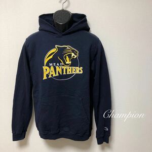 Champion◇チャンピオン /サイズYXL /スウェット パーカー トップス 裏起毛 ビッグロゴ PANTHERS スポーツ USA古着