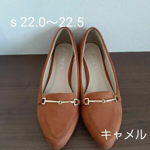 レスモア　アスビー　ビットポインテッドパンプス　キャメル　S　レディース　パンプス　ローファー　ポインテッドトゥ