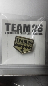 千葉ロッテ ＴＥＡＭ２６ ピンバッジ 入会記念 ６年目