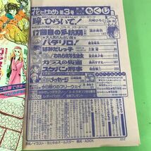 C01-007 3 花とゆめ 1980 新連載 瞳、ひらいて! 川崎ひろこ/付録欠品/破れあり_画像5