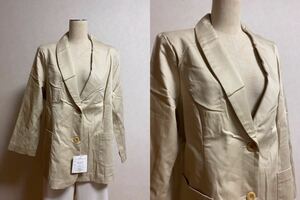 KN1122*4L large size beige jacket wrinkle equipped 