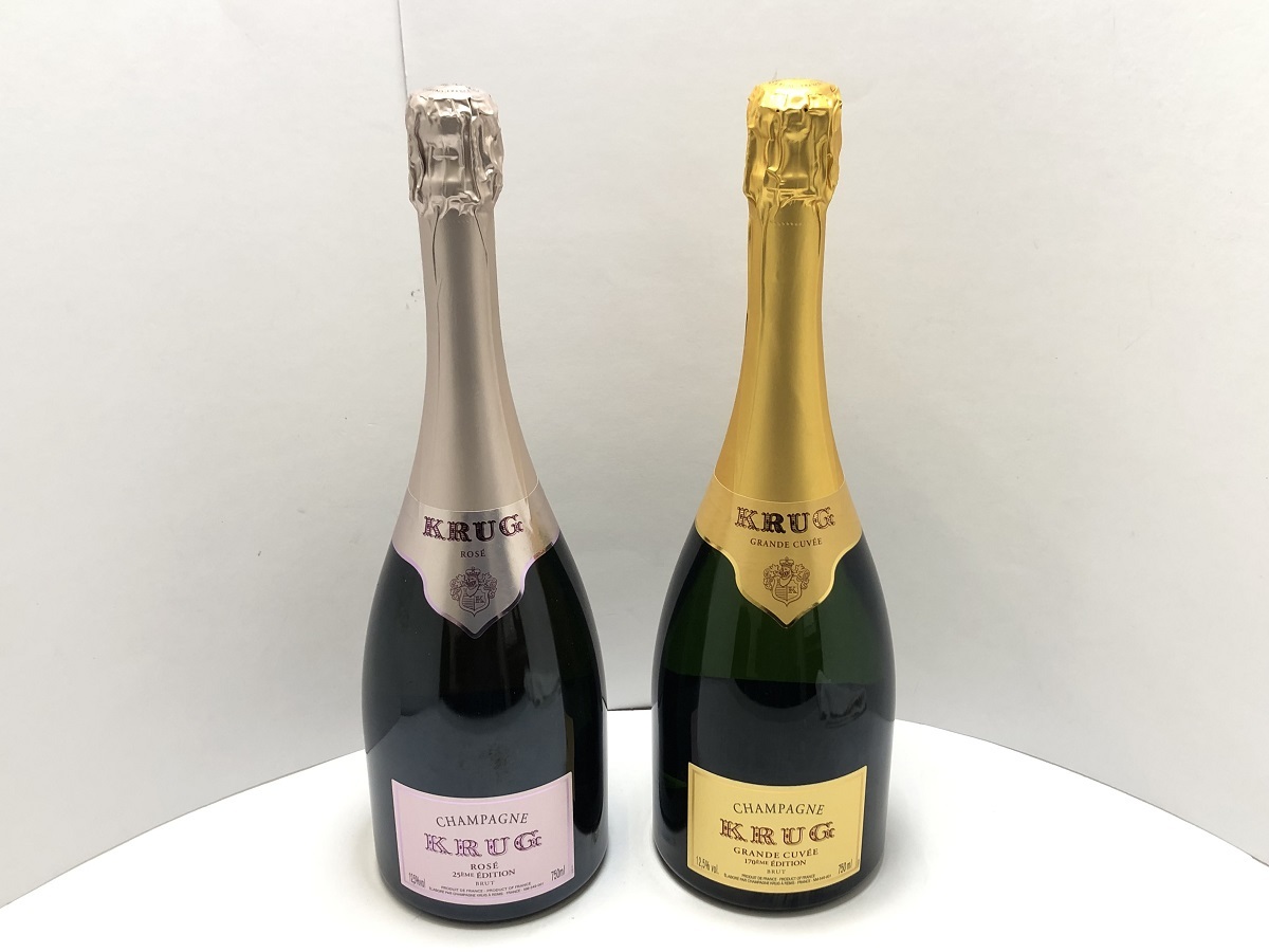 未開栓】KRUG クリュッグ ロゼ シャンパン 果実酒 750ml-