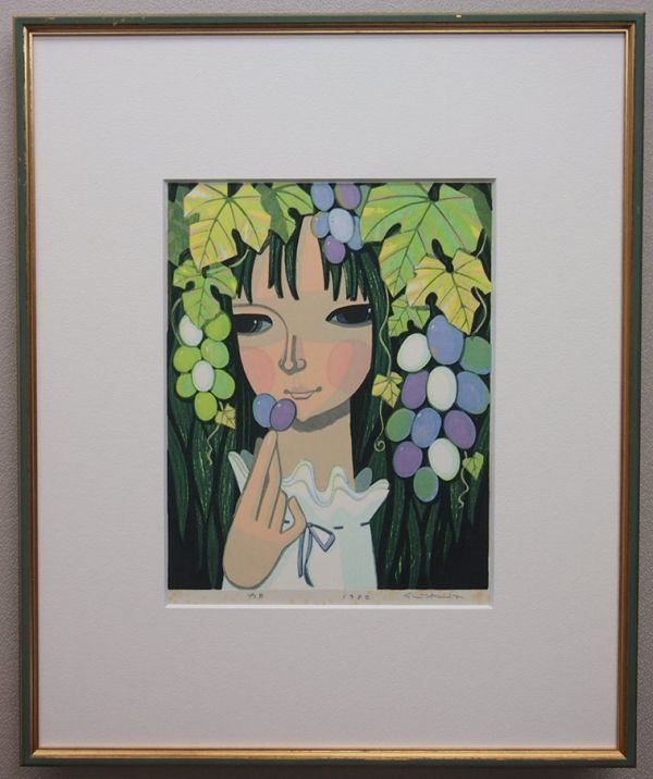 お値下げ】池田修三 「六月」 木版画 直筆サイン 1982年作品-