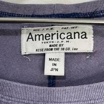 送料無料☆Americana☆アメリカーナ☆日本製☆ビンテージ加工フットボールTシャツ☆ナンバリングTシャツ☆パープル☆XXS☆L22_画像4