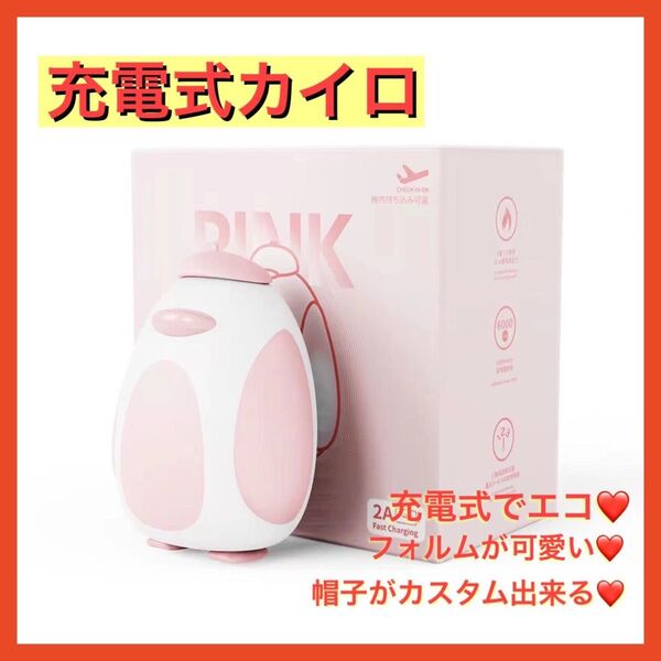 ☆今の季節におすすめ☆充電式カイロ エコ 着せ替え 可愛い