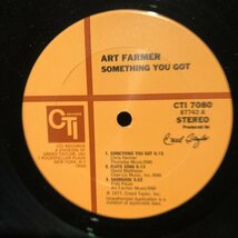 Art Farmer With Yusef Lateef & David Matthews' Big Band / Something You Got LP CTI Records_画像4