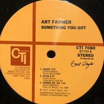 Art Farmer With Yusef Lateef & David Matthews' Big Band / Something You Got LP CTI Records_画像6