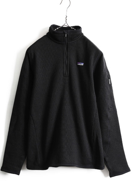 人気 黒 ■ 13年製 パタゴニア ベター セーター 1/4 ジップネック ( レディース M ) 古着 Patagonia フリース ジャケット ニット ブルゾン
