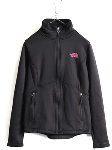 希少サイズ S 人気 黒 ■ ノースフェイス ジャージ ジャケット ( レディース ) 古着 The North Face 裏 フリース スムース素材 トラック