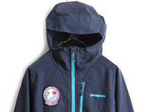 希少サイズ XS ■ 16年製 パタゴニア ソフトシェル パーカー ジャケット ( レディース ) 古着 Patagonia ブルゾン ストレッチ アウトドア_画像2