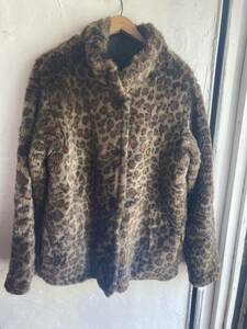 Krizia leopard print fake fur coat 